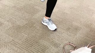 FOLLOWING BEAUTY FOOT INTO OUTSIDE, RETURN TO THE TARGET SHOE DEPARTMENT
