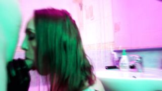 Eva Banged! her Snatch Doggy Style Restroom Suck Huge Cock Leather mom Kink