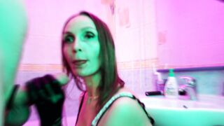 Eva Banged! her Snatch Doggy Style Restroom Suck Huge Cock Leather mom Kink