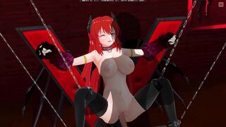 3D ANIMATED FETISH Succubus Seduced the Owner inside the Basement