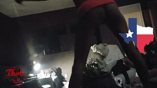 Cummed Goddess Black Spinner Fiance after Hubby Gets Goddess Lap Dance