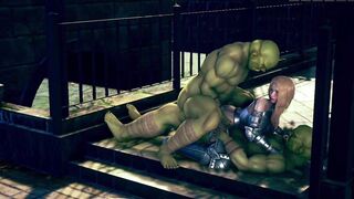 Female Knight Lose to Monster Ork - Episode.two
