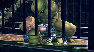 Female Knight Lose to Monster Ork - Episode.two