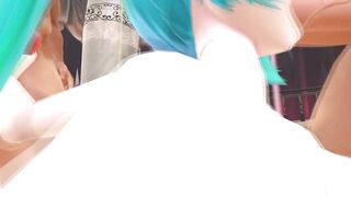 Miku Foursome gang bang Parody