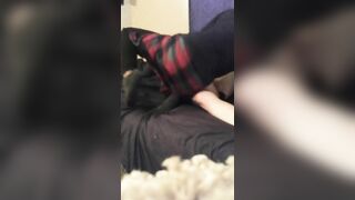 DommyMommyBlu Gets her little Emodoll-bimbo to Lick her Clean