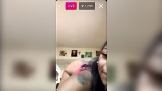 Having Fun with her self on Instagram IG: Sin_royal119