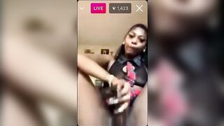 Having Fun with her self on Instagram IG: Sin_royal119