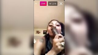 Having Fun with her self on Instagram IG: Sin_royal119
