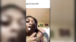 Having Fun with her self on Instagram IG: Sin_royal119