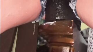 milf Squirting on XL King Penis