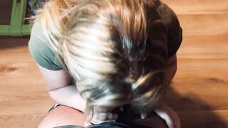 Stupid Skank Cum inside Mouth