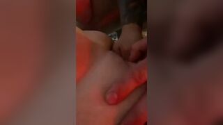 Hubby Fists Wifey Soak Cunt and she Squirts