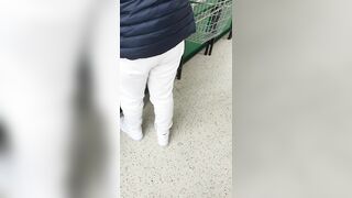 Step Cougar Virgin Fucked into Supermarket with Step Son