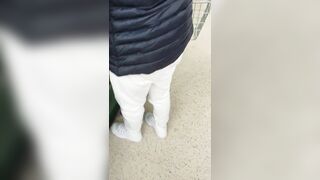 Step Cougar Virgin Fucked into Supermarket with Step Son