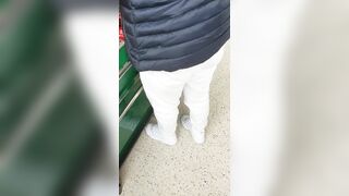 Step Cougar Virgin Fucked into Supermarket with Step Son
