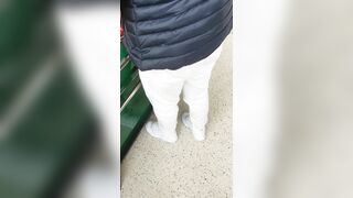 Step Cougar Virgin Fucked into Supermarket with Step Son
