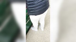 Step Cougar Virgin Fucked into Supermarket with Step Son