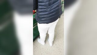 Step Cougar Virgin Fucked into Supermarket with Step Son