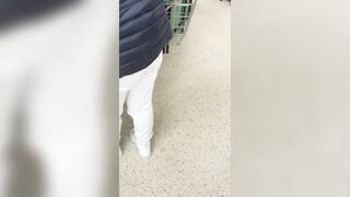 Step Cougar Virgin Fucked into Supermarket with Step Son
