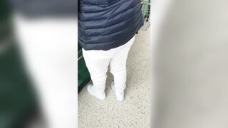 Step Cougar Virgin Fucked into Supermarket with Step Son