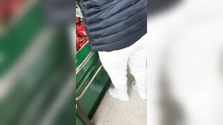 Step Cougar Virgin Fucked into Supermarket with Step Son