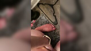 Wifey offer Fellatio inside the Toilet