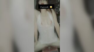 Pawg/Milf Fucks herself with Toy an Riding inside Slow Motion