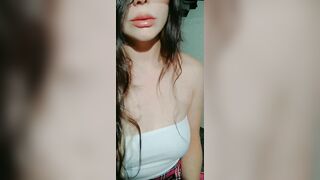 PAWG give Sex Toy Oral Sex then Masterbates for Camera