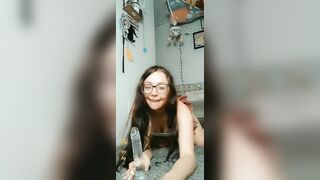 PAWG give Sex Toy Oral Sex then Masterbates for Camera