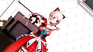 Mmd R18 Beauty Women and Cow sluts Play together Boned Booty 3d