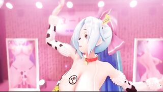 Mmd R18 Beauty Women and Cow sluts Play together Boned Booty 3d
