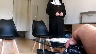 Pervert doctor poses a secret camera into her waiting room