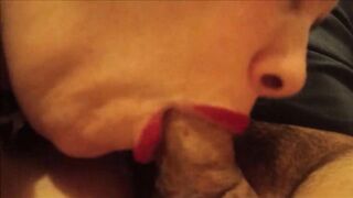big head without hands until cum inside mouth