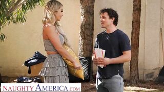 Sensual America - Madelyn Monroe Fucks Next Door to got House Work taken