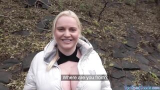 Hugetit european pickedup outside and facefucked