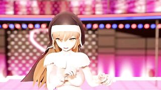Mmd R18 the Goddess Nun Fucking all Patron of God 3d Anime