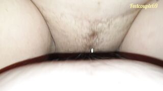Pregnant Wifey Boned Rough, Long Load Cum on Vagina, Penis back inside