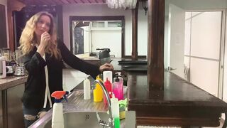 Fellatio inside a Restaurant to my Boss