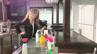 Fellatio inside a Restaurant to my Boss