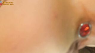Made a Women Orgasm twice from a Vibromasseur after a Spanking