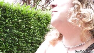 Chubby Lady is Picked up and Screwed