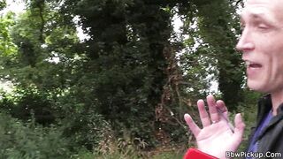 Chubby Lady is Picked up and Screwed