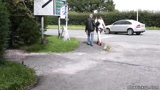 Chubby Lady is Picked up and Screwed