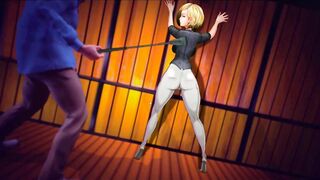 Shelter-Lustful Blonde Banged and Spanked Rough