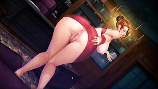 Taffy Tales-Ginger Dress milf with Huge Clitoris Squirt