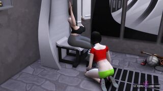 Coach Gets Banged by Long Fit bimbos - Sexsual Bae Animations