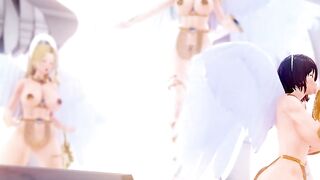 Crossing Lust Part two - Animated Angel Kassandra and Ahri oral sex!!