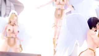 Crossing Lust Part two - Animated Angel Kassandra and Ahri oral sex!!