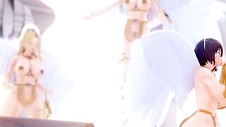 Crossing Lust Part two - Animated Angel Kassandra and Ahri oral sex!!
