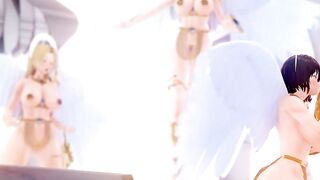 Crossing Lust Part two - Animated Angel Kassandra and Ahri oral sex!!
